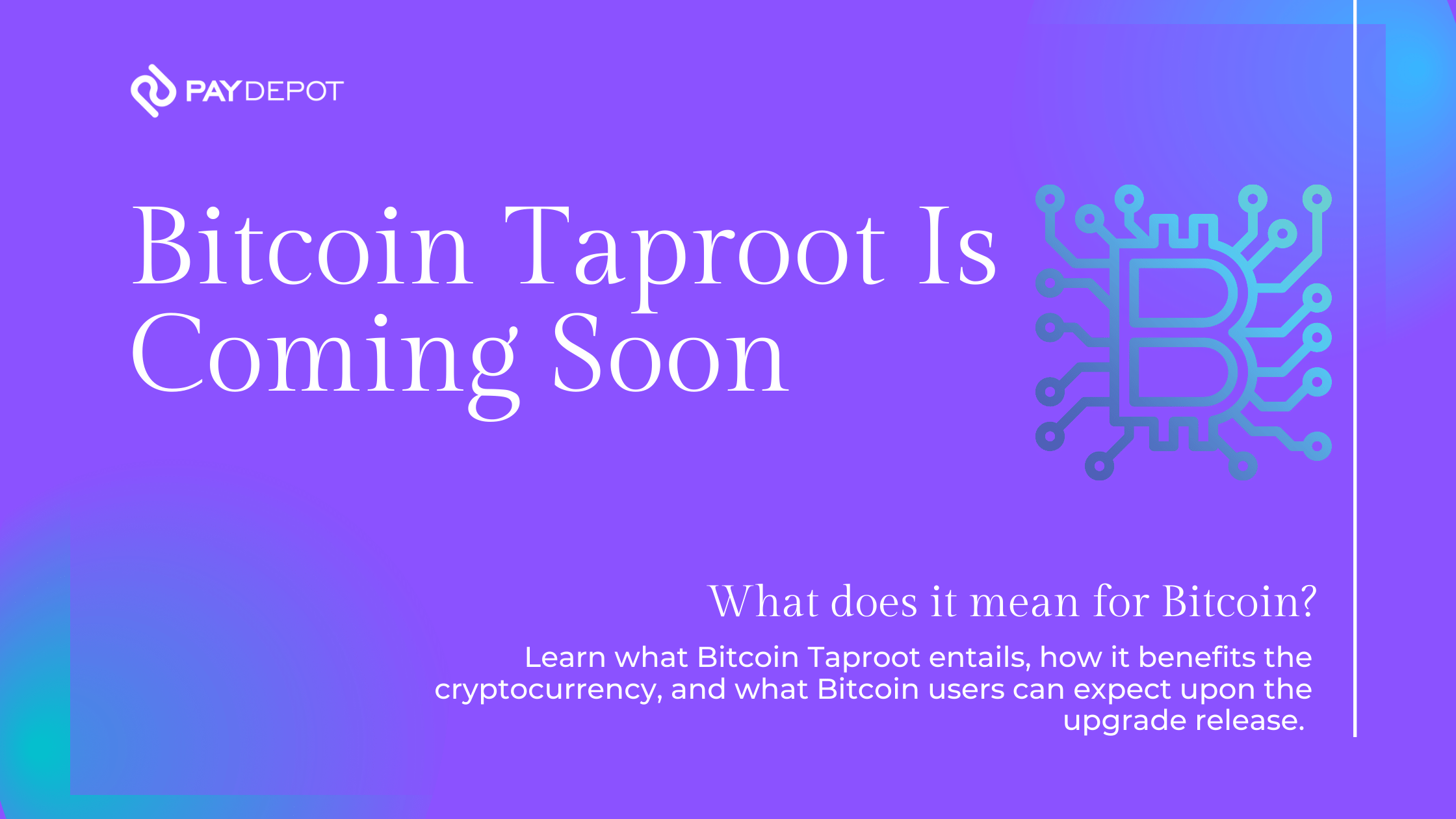 Bitcoin taproot - what is BTC taproot upgrade